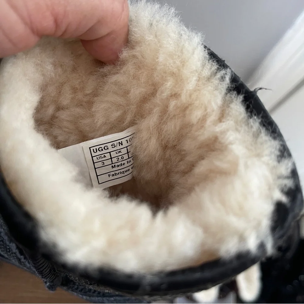 UGG Black Sequin Winter Boots